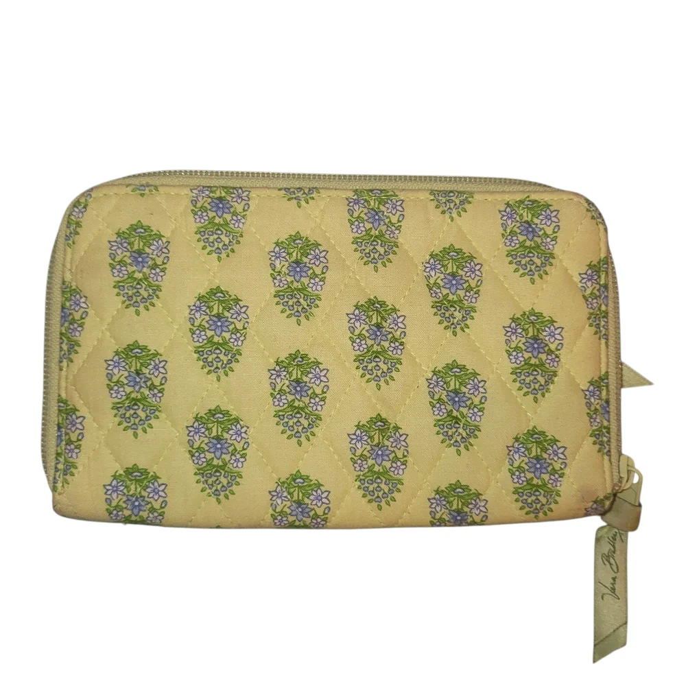 Vera Bradley Citrus Zip Around Wallet Yellow